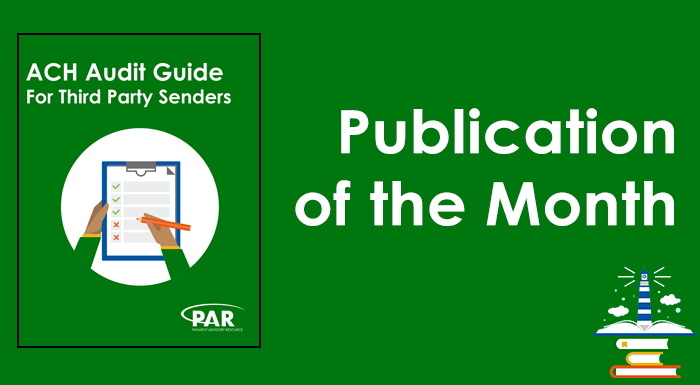 September Featured Publication: ACH Audit Guide for Third-Party Senders
